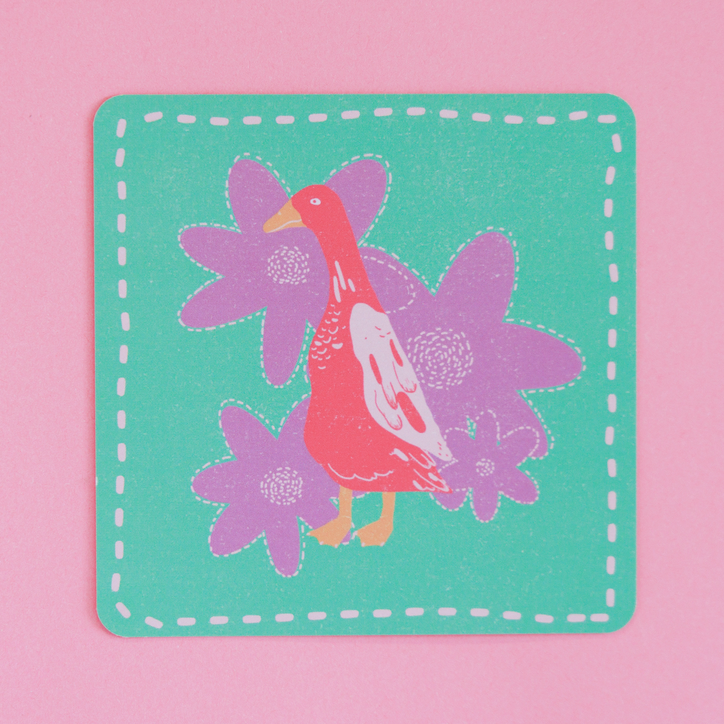 Luce the Goose Square Mini Square Print